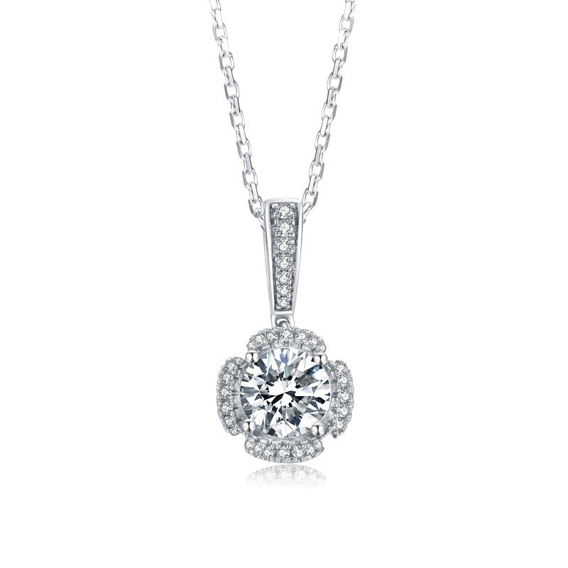 Moissanite Earring Necklace Set