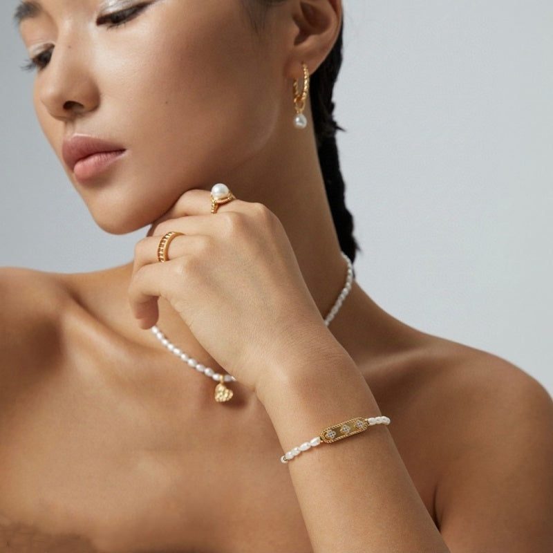 Natural Rice Pearl Bracelet