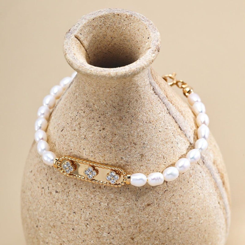 Natural Rice Pearl Bracelet