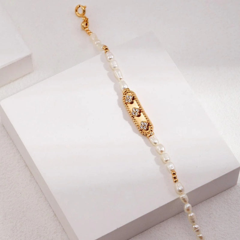 Natural Rice Pearl Bracelet