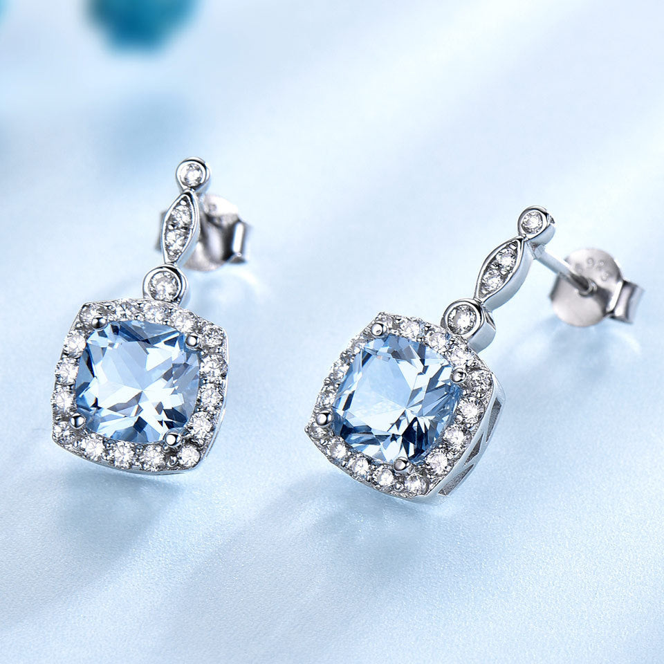 Sterling Silver Sky Blue Topaz Four-Piece Set