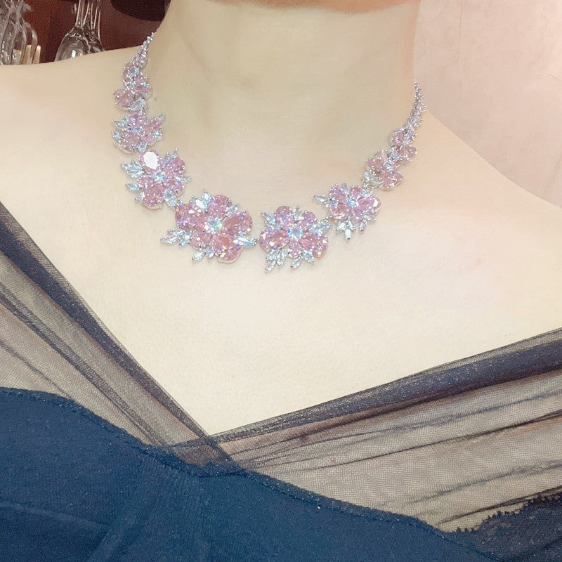 Flower Zircon Set