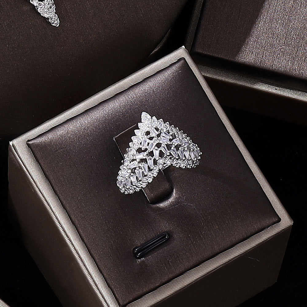 Bridal High-end Crafted Four-piece Jewelry Set