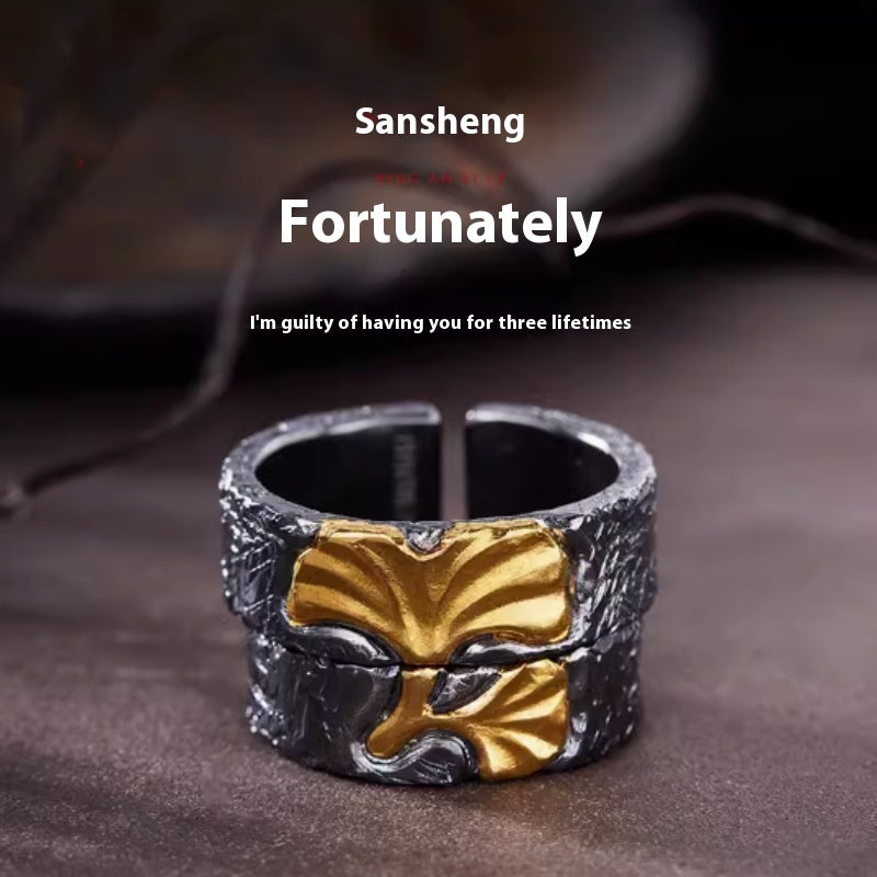 Couple Gold And Silver Rings