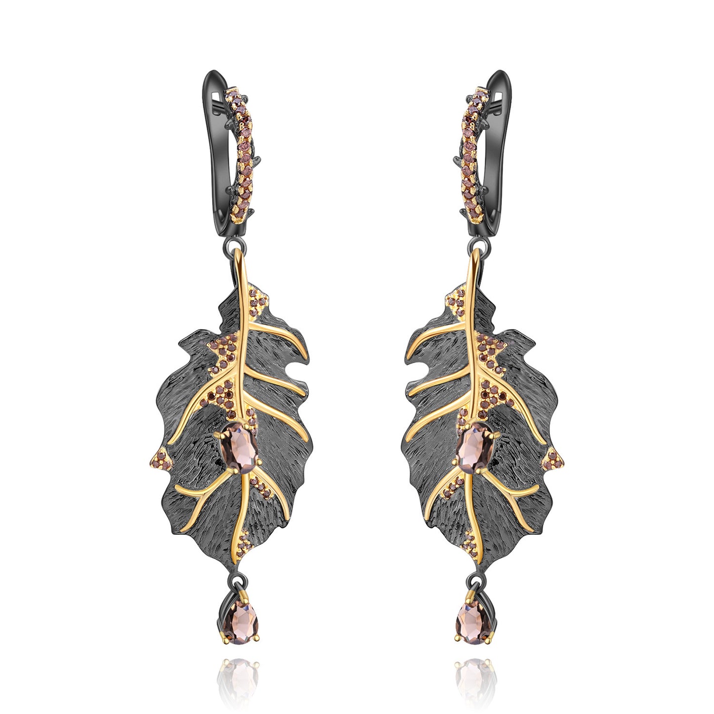 Personalized Design 925 Silver Natural Colored Gems Necklace Earrings