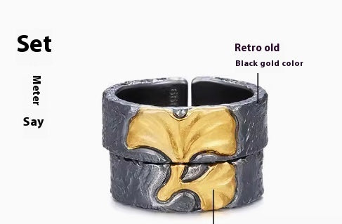 Couple Gold And Silver Rings