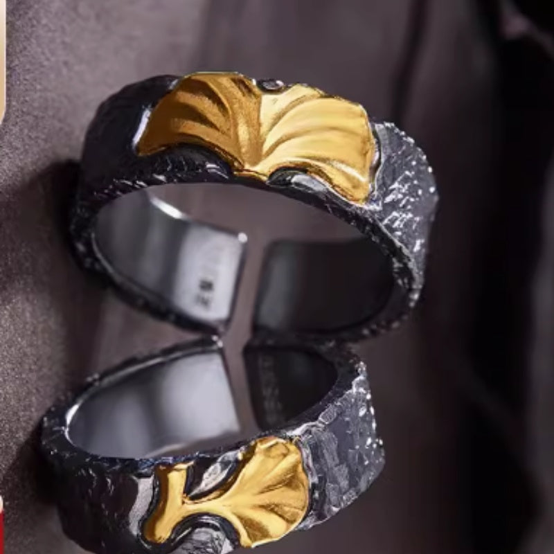 Couple Gold And Silver Rings