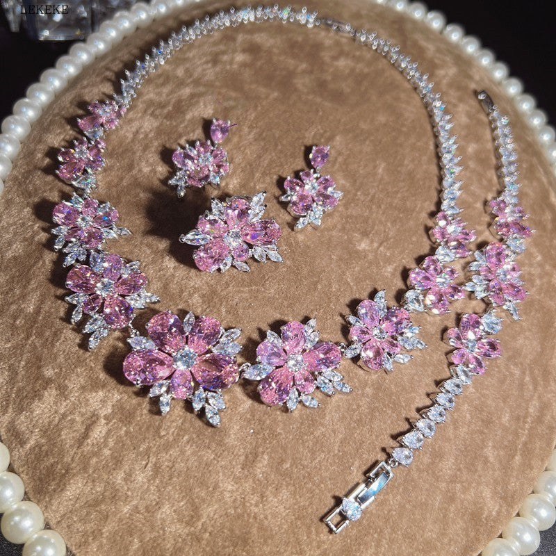 Flower Zircon Set