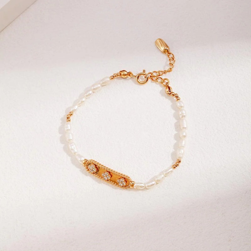 Natural Rice Pearl Bracelet
