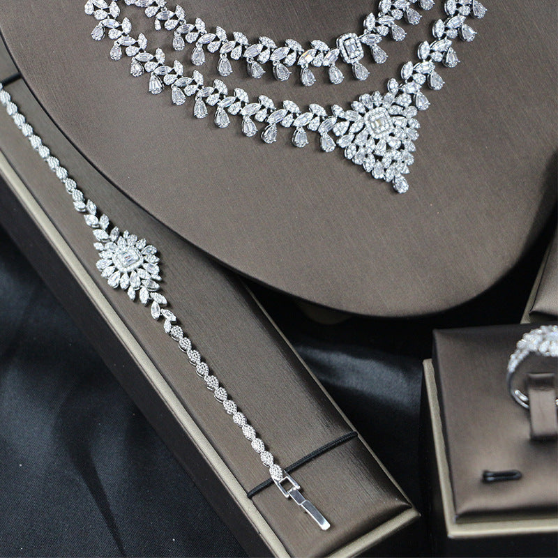 Bridal Plant and Flower Motifs Four-piece Set