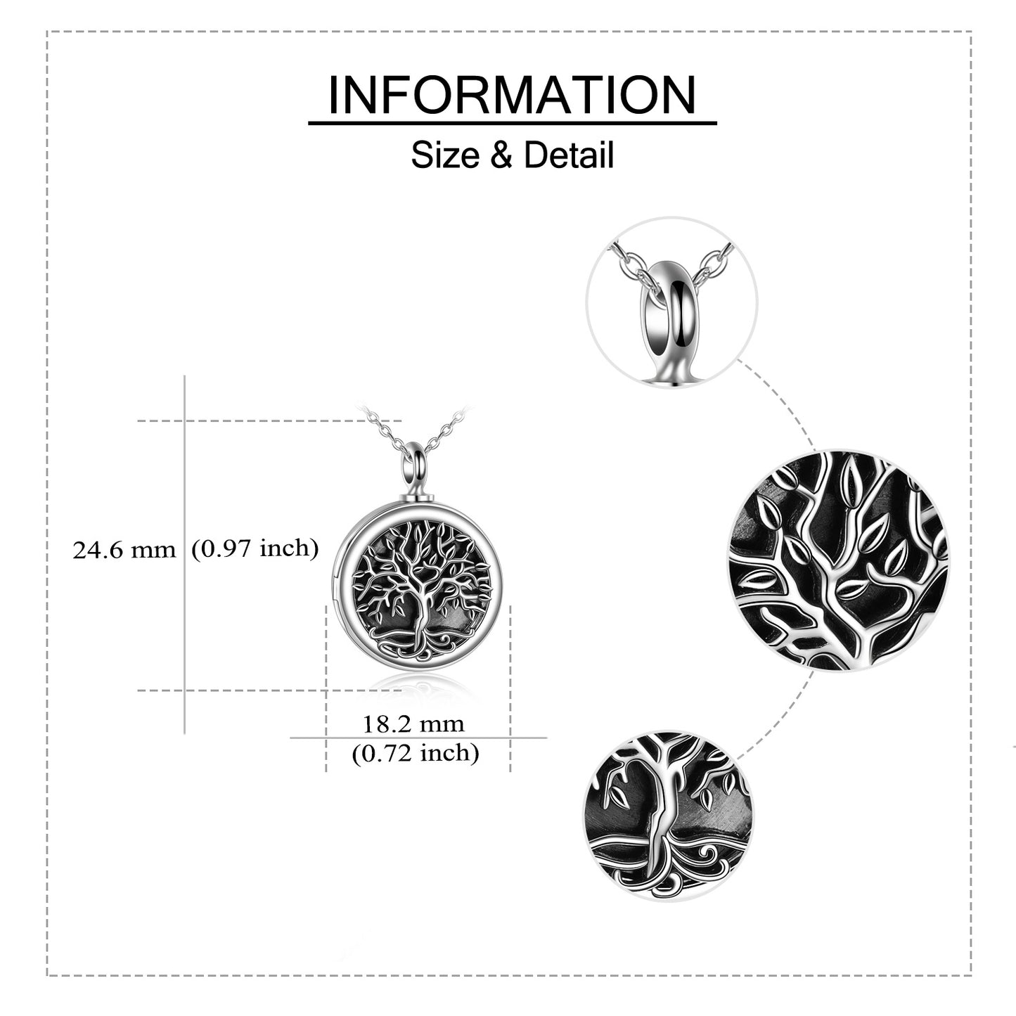 Tree of Life Photo Urn Necklace