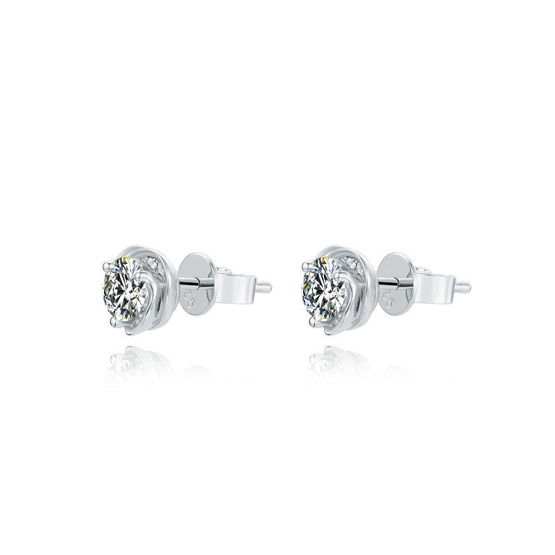 Elegant Korean-Inspired Jewelry Set with Moissanite Stones
