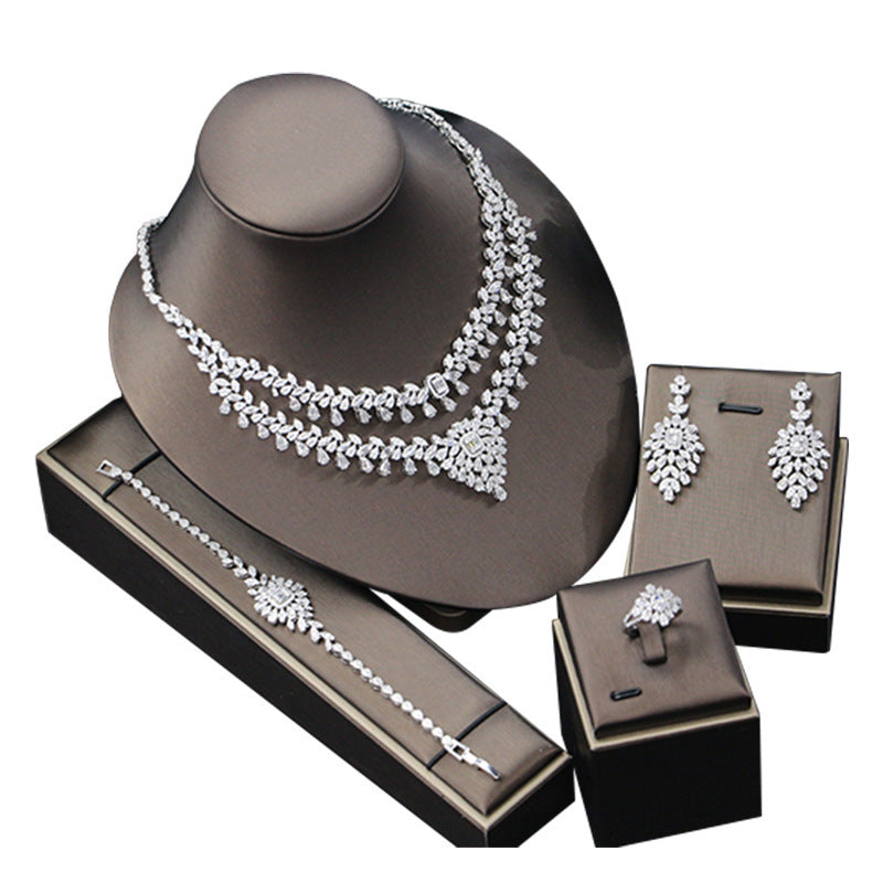 Bridal Plant and Flower Motifs Four-piece Set