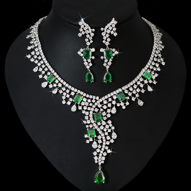 Bridal Zircon Jewelry Suit