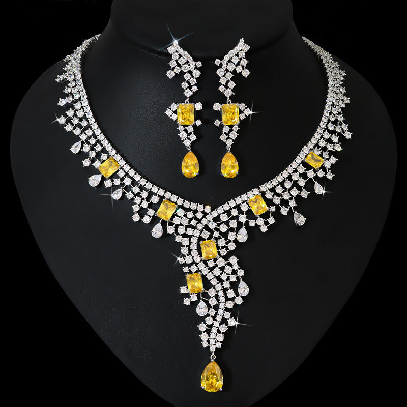 Bridal Zircon Jewelry Suit