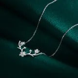 Pirate Ship Silver Antler Silver Necklace Feminine Fashion