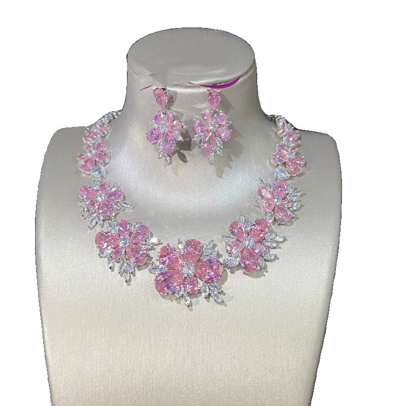 Flower Zircon Set