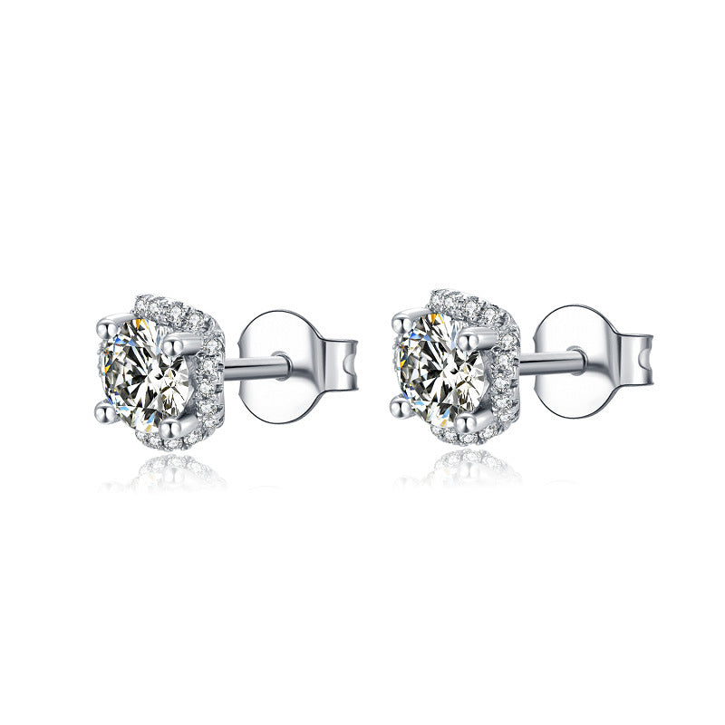 Moissanite Earring Necklace Set
