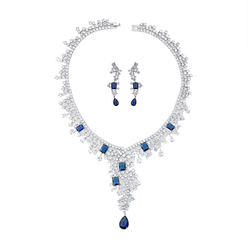 Bridal Zircon Jewelry Suit