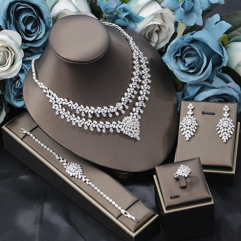 Bridal Plant and Flower Motifs Four-piece Set