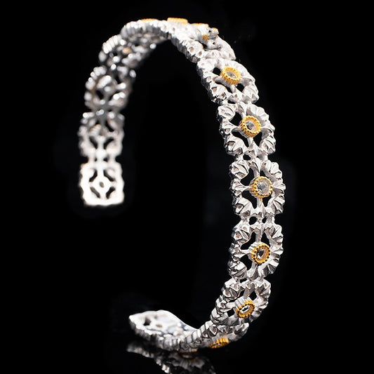 S925 Silver Natural Topaz Bracelet