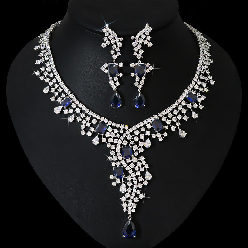 Bridal Zircon Jewelry Suit