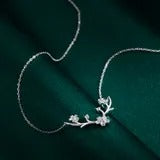 Pirate Ship Silver Antler Silver Necklace Feminine Fashion
