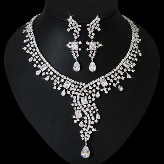 Bridal Zircon Jewelry Suit