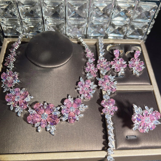 Flower Zircon Set