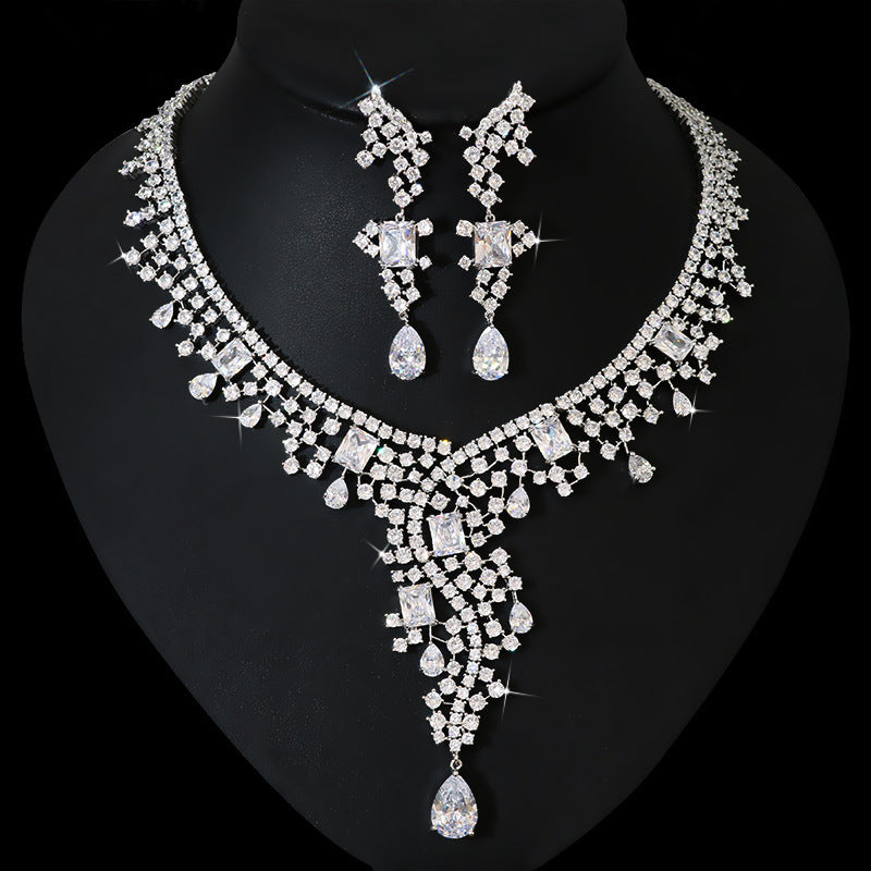 Bridal Zircon Jewelry Suit