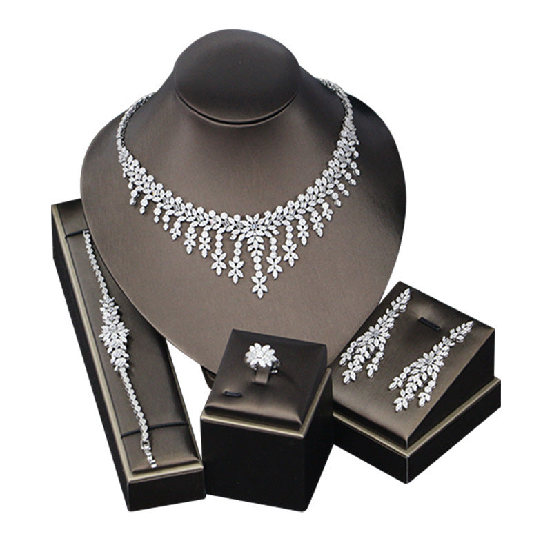Bridal Full Diamond Four-piece Set