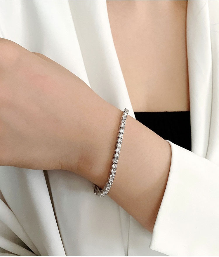 10 Points Moissanite Tennis Bracelet