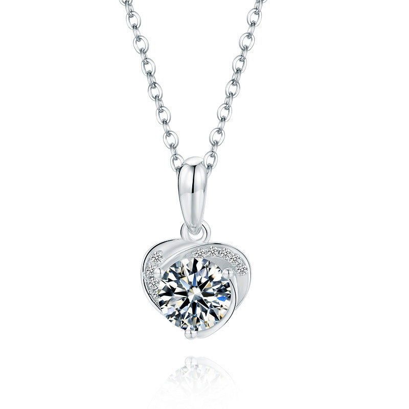 Elegant Korean-Inspired Jewelry Set with Moissanite Stones