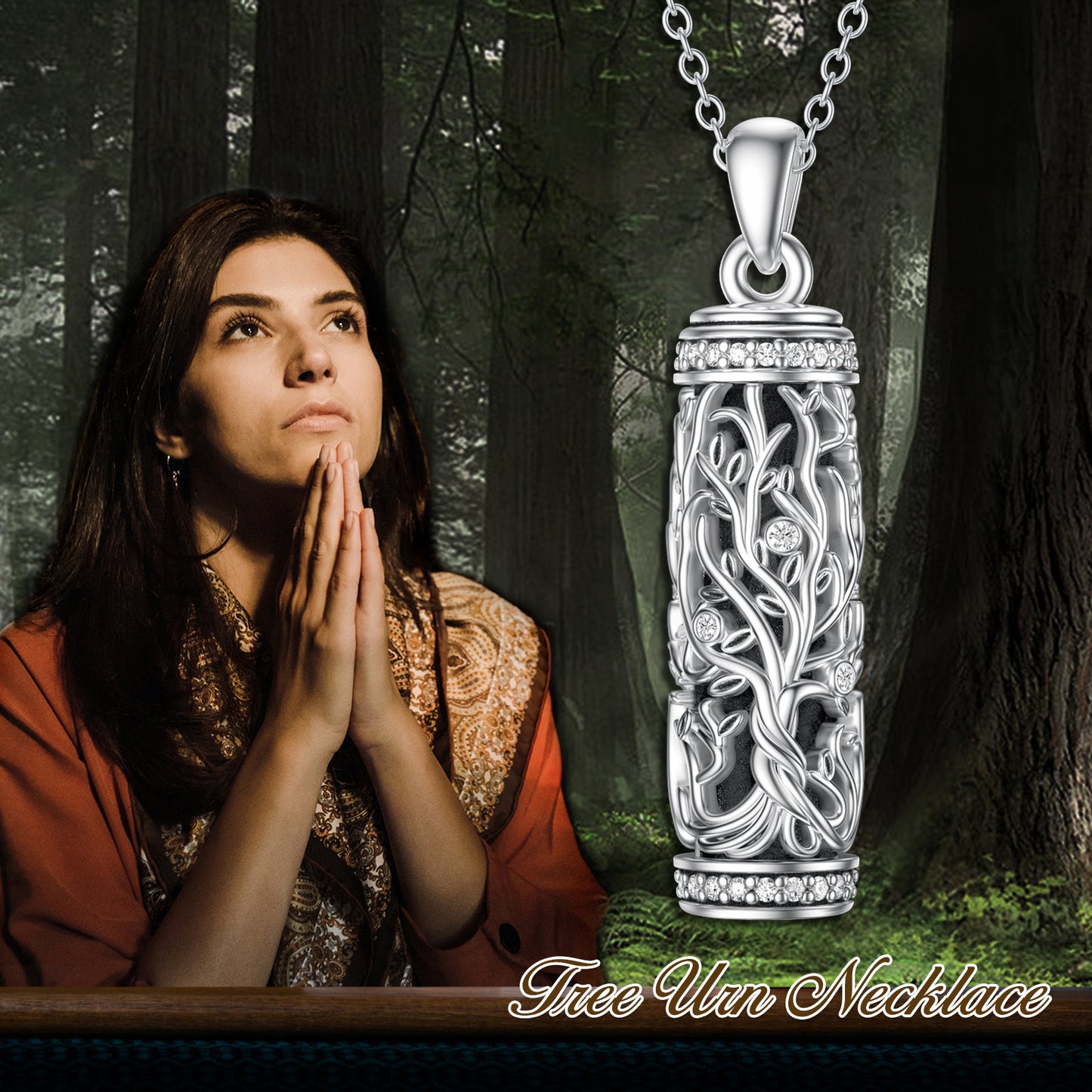Tree Of Life Urn Necklace