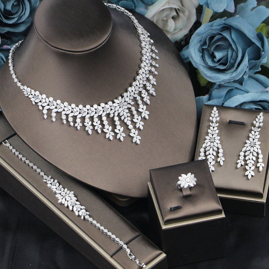 Bridal Full Diamond Four-piece Set